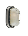 Lámpara de pared ovalada para exteriores mono luz 60 watts base de socket e27 niquelada, Westinghouse