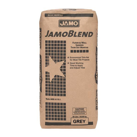 Pegamento jamo blend de 50 libras gris para pisos, Jamo blend