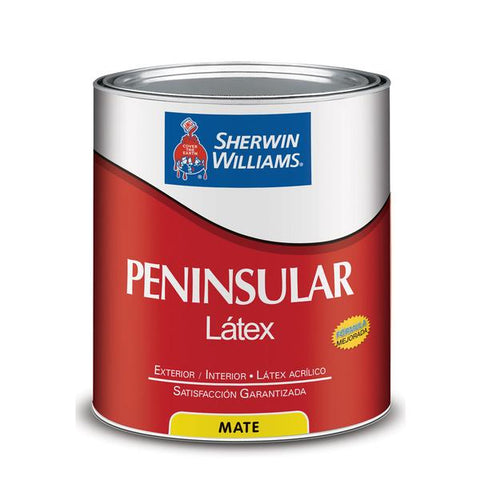Pintura de látex peninsular base extra blanca de 4 litros., Sherwin willians