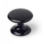 Tirador redondo de plástico negro para mueble, Pacifica hardware
