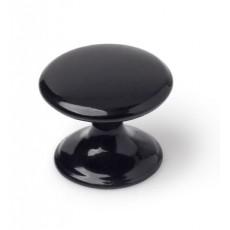 Tirador redondo de plástico negro para mueble, Pacifica hardware