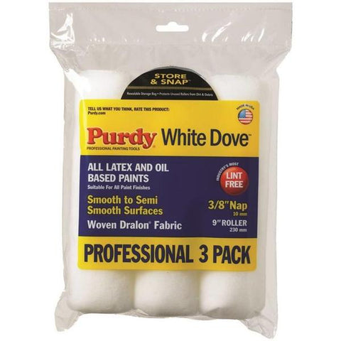 Mota blanca de 9" x 3/8", Purdy