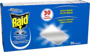Repuesto en pastillas para aparato eléctrico raid
