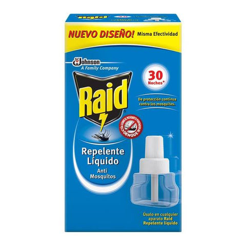 Repelente repuesto raid líquido 30 noches