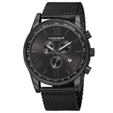 Men's Akribos XXIV AK813 Swiss Cronógrafo Fecha Reloj De Malla De Acero Inoxidable