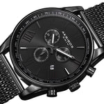 Men's Akribos XXIV AK813 Swiss Cronógrafo Fecha Reloj De Malla De Acero Inoxidable