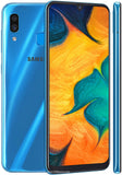 SAMSUNG, GALAXY A30, 32GB, 3GB RAM, MICROSD HASTA 512GB, 6.4", AZUL, SINGLE SIM, OCTACORE, CAMARA 16MP, SELFIE 16MP