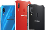 SAMSUNG, GALAXY A30, 32GB, 3GB RAM, MICROSD HASTA 512GB, 6.4", NEGRO, SINGLE SIM, OCTACORE, CAMARA 16MP, SELFIE 16MP