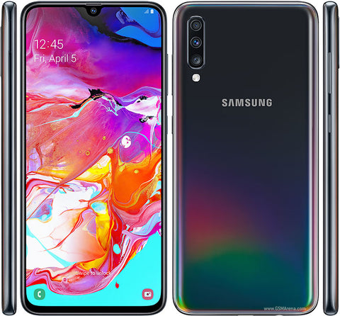 SAMSUNG, GALAXY A70, 128GB, 6GB RAM, MICROSD HASTA 512GB, 6.7", BLANCO, SINGLE SIM, OCTACORE, CAMARA 32MP, SELFIE 32MP