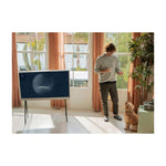 Samsung The Serif Televisor QLED Quantum 4K/HDR Smart de 55" | Diseño Icónico | Soporte Metálico | NFC | Ambient Mode | Bluetooth