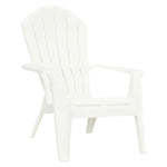 Silla estilo adirondack blanca