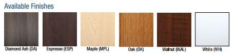 Tablilla blanca de 12" x 36", Knape & vogt