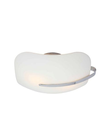 Lampara de dos luces de 60 watts con acabado cromado y vidrio esmerilado, Westinghouse