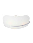 Lampara de dos luces de 60 watts acabado en cromo y vidrio esmerilado, Westinghouse